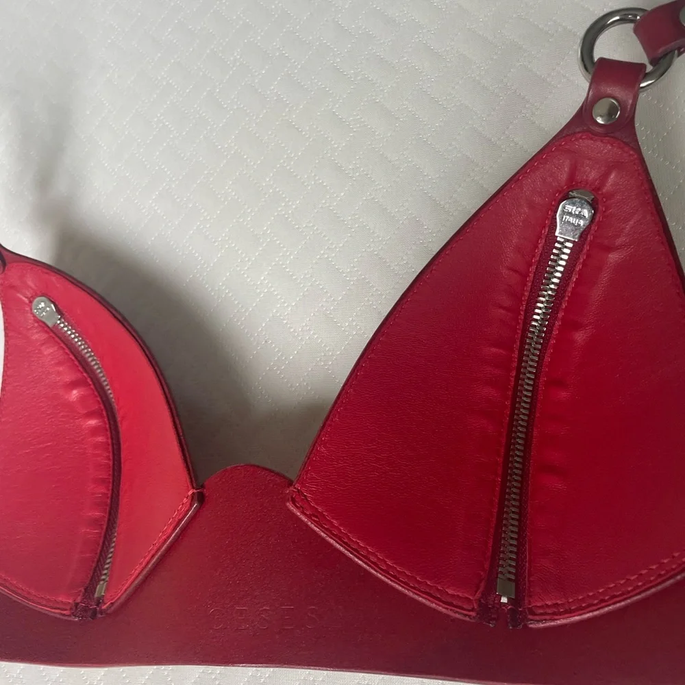 Anoeses red leather 3 piece set - Picture 14 of 16